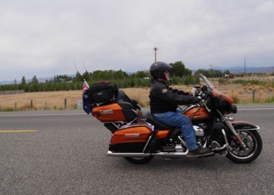 Mel and his Harley Davidson
